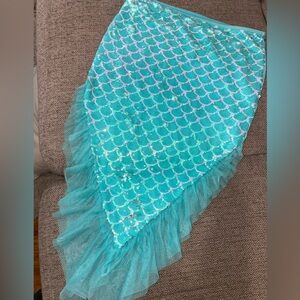 Mermaid Sequin tail swimsuit cover XXL